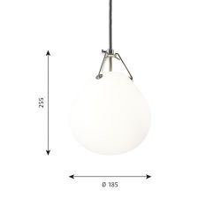 Louis Poulsen Moser 185 Hanglamp - Wit