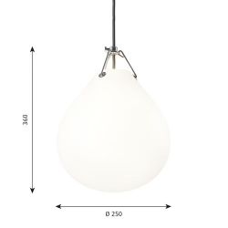 Louis Poulsen Moser 250 Hanglamp - Wit