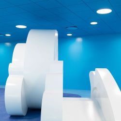 Louis Poulsen Slim Round 440 Recessed Plafondlamp - Kelvin instelbaar Dali - Prismatic - Wit