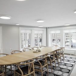 Louis Poulsen Slim Round 440 Semi-recessed Plafondlamp - Kelvin instelbaar 2532lm Dali - Opal - Wit