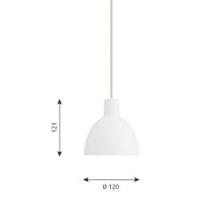 Louis Poulsen Toldbod 120 Hanglamp - Wit