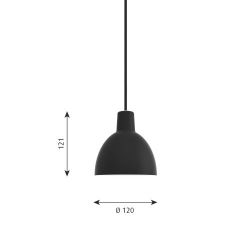 Louis Poulsen Toldbod 120 Hanglamp - Zwart