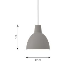 Louis Poulsen Toldbod 170 Hanglamp - Lichtgrijs