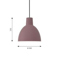 Louis Poulsen Toldbod 250 Hanglamp - Oudroze