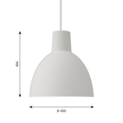 Louis Poulsen Toldbod 400 Hanglamp - Wit