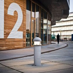 Louis Poulsen Waterfront LED Sokkellamp - 3000K - Grondanker - Aluminium