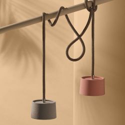 Ethimo Gaia Oplaadbare Hanglamp - Teak - Biliardo - Groen