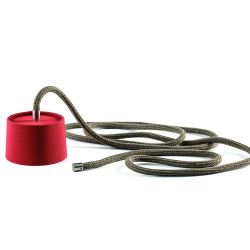 Ethimo Gaia Oplaadbare Hanglamp - Teak - Lacca - Rood