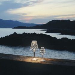 Kartell Big Battery Tafellamp - Paars - Draadloos