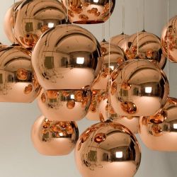 Tom Dixon Copper Round 45 LED Hanglamp