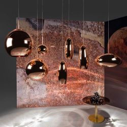 Tom Dixon Copper Round 45 LED Hanglamp