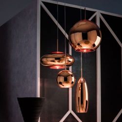 Tom Dixon Copper Wide LED Hanglamp