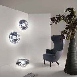 Tom Dixon Melt 50 LED Wandlamp - Chroom