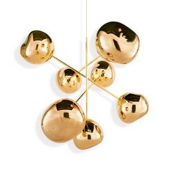 Tom Dixon Melt Large Chandelier LED Hanglamp - Goud