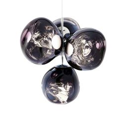 Tom Dixon Melt Small Chandelier LED Hanglamp - Smoke