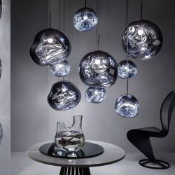 Tom Dixon Melt Small Chandelier LED Hanglamp - Smoke