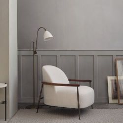 Gubi Bestlite BL3 S 16 Vloerlamp - Chroom & Mat wit