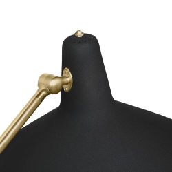 Gubi G-10 Vloerlamp - Messing & Zwart