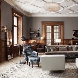 Gubi G-10 Vloerlamp - Messing & Zwart