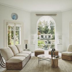 Gubi Gravity Large Tafellamp - Grijs marmer & Canvas wit