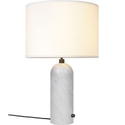 Gubi Gravity Large Tafellamp - Wit marmer & Wit
