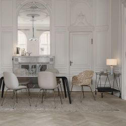 Gubi Gravity Large Tafellamp - Wit marmer & Wit