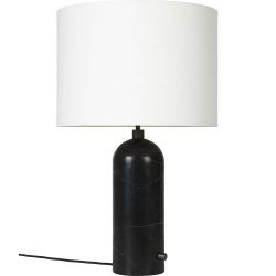Gubi Gravity Large Tafellamp - Zwart marmer & Wit
