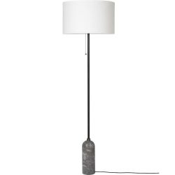 Gubi Gravity Vloerlamp - Grijs marmer & Wit