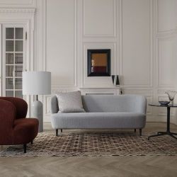 Gubi Gravity XL Low Vloerlamp - Wit marmer & Wit