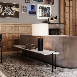 Gubi Grasshoppa Tafellamp - Messing & Mat Zwart