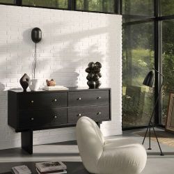 Gubi Grasshoppa Vloerlamp - Oester wit