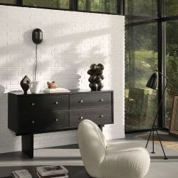 Gubi Grasshoppa Vloerlamp - Vintage rood