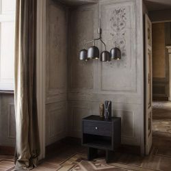 Gubi Howard Kroonluchter - 4 Arm Short - Grijs