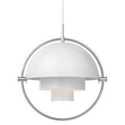 Gubi Multi-Lite Hanglamp - Chroom & Mat wit