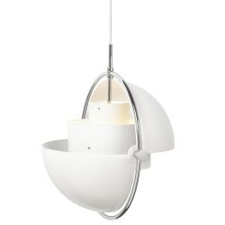 Gubi Multi-Lite Hanglamp - Chroom & Mat wit