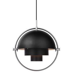 Gubi Multi-Lite Hanglamp - Chroom & Mat zwart