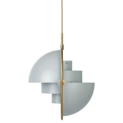 Gubi Multi-Lite Hanglamp - Messing & Mat grijs