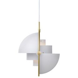 Gubi Multi-Lite Hanglamp - Messing & Mat wit