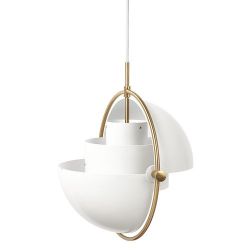Gubi Multi-Lite Hanglamp - Messing & Mat wit