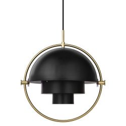 Gubi Multi-Lite Hanglamp - Messing & Mat zwart