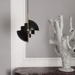 Gubi Multi-Lite Small Hanglamp - Chroom & Mat zwart