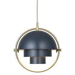 Gubi Multi-Lite Small Hanglamp - Messing & Blauw