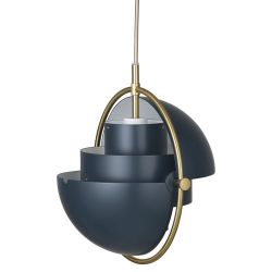 Gubi Multi-Lite Small Hanglamp - Messing & Blauw