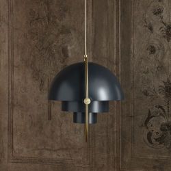 Gubi Multi-Lite Small Hanglamp - Messing & Blauw