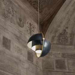 Gubi Multi-Lite Small Hanglamp - Messing & Blauw