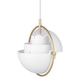 Gubi Multi-Lite Small Hanglamp - Messing & Mat wit