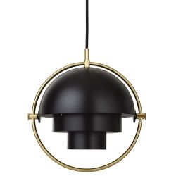 Gubi Multi-Lite Small Hanglamp - Messing & Mat zwart