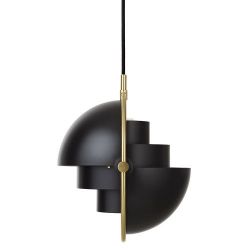 Gubi Multi-Lite Small Hanglamp - Messing & Mat zwart
