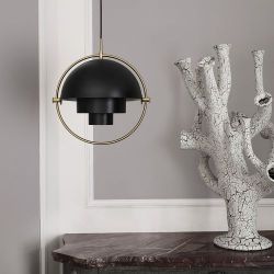 Gubi Multi-Lite Small Hanglamp - Messing & Mat zwart