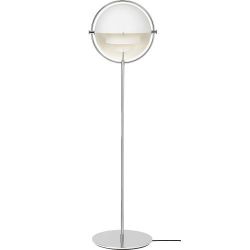 Gubi Multi-Lite Vloerlamp - Chroom & Mat wit